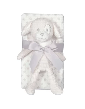 GREENWICH POLO CLUB ΚΟΥΒΕΡΤΑ ΠΙΚΕ 75X100 ΒΑΒΥ ESSENTIAL 8858 GREY, WHITE