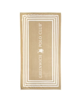 GREENWICH POLO CLUB ΠΕΤΣΕΤΑ ΘΑΛΑΣΣΗΣ 90Χ170 4053 BLACK, TAUPE