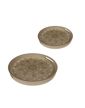 Σετ 2 ξύλινοι δίσκοι 30χ4,5 & 35χ4,5 εκ. Trends DWDA1002