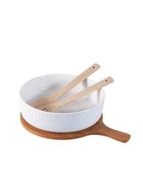 ΣΑΛΑΤΙΕΡΑ ΠΟΡΣΕΛ. ΛΕΥΚΗ ΜΕ 2 ΞΥΛ. ΚΟΥΤΑΛΕΣ/ΚΑΠΑΚΙ 26,2Χ9,8-36,7Χ26,2ΕΚ Espiel TVL111