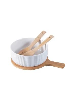 ΣΑΛΑΤΙΕΡΑ ΠΟΡΣΕΛ. ΛΕΥΚΗ ΜΕ 2 ΞΥΛ. ΚΟΥΤΑΛΕΣ/ΚΑΠΑΚΙ 20,5Χ7,8-30,6Χ20,6ΕΚ Espiel TVL110