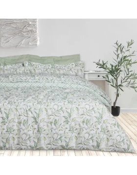 DAS HOME ΣΕΤ ΣΕΝΤΟΝΙΑ ΥΠΕΡΔΙΠΛΑ DAILY 3173 GREEN, WHITE