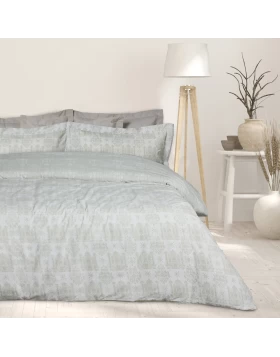 DAS HOME ΣΕΤ ΣΕΝΤΟΝΙΑ ΜΟΝΑ HAPPY 9673 TAUPE, WHITE