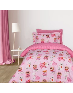 DAS KIDS ΣΕΤ ΣΕΝΤΟΝΙΑ ΜΟΝΑ 4938 PINK