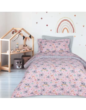 DAS KIDS ΣΕΤ ΣΕΝΤΟΝΙΑ ΜΟΝΑ 4934 GREY, PINK