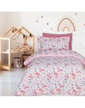 DAS KIDS ΣΕΤ ΣΕΝΤΟΝΙΑ ΜΟΝΑ 4936 PINK, WHITE