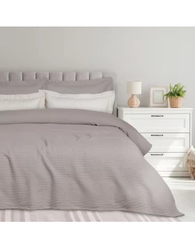 DAS HOME ΚΟΥΒΕΡΤΑ ΠΙΚΕ 240X260 0495 TAUPE