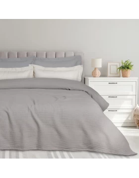 DAS HOME ΚΟΥΒΕΡΤΑ ΠΙΚΕ 220X240 0496 GREY