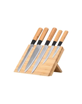 Ξύλινη πτυσόμενη μαγνητική βάση μαχαιριών Estia 01-30735