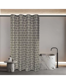 GREENWICH POLO CLUB ΚΟΥΡΤΙΝΑ ΜΠΑΝΙΟΥ 240Χ180 ESSENTIAL 3123 BLACK