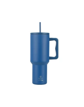 Estia Straw Tumbler XL Θερμός Save the Aegean 01-32234 Denim Blue