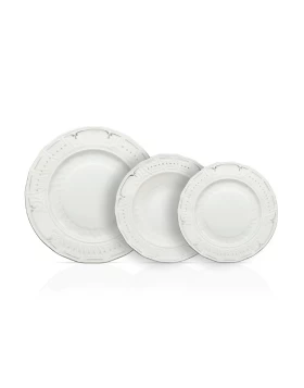 Σετ Φαγητού πορσελάνη Karyatis Platino 72τμχ - Η Πολυτέλεια στο Τραπέζι σας