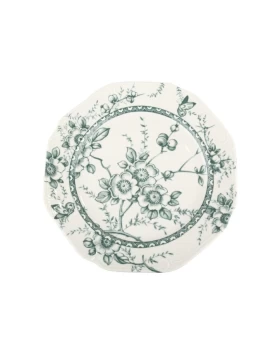 Πιατέλα Σερβιρίσματος Στρογγυλή Πορσελάνη 31 εκ. Tiffany Green - Oriana Ferelli