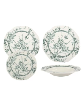 Σετ Σερβίτσιο Πορσελάνης 20τμχ Tiffany Green - Oriana Ferelli