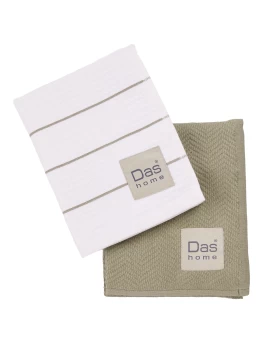 DAS HOME ΣΕΤ ΠΟΤΗΡΟΠΑΝΑ 2ΤΜΧ 30Χ50 0827 GREEN, WHITE