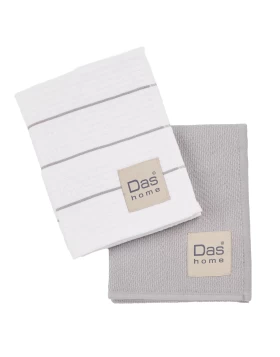 DAS HOME ΣΕΤ ΠΟΤΗΡΟΠΑΝΑ 2ΤΜΧ 30Χ50 0829 GREY, WHITE