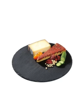 Cilio Στρογγυλό Πλατό Σερβιρίσματος από Σχιστόλιθο 30cm 296556