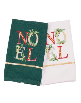 DAS HOME CHRISTMAS ΠΟΤΗΡΟΠΑΝΑ ΣΕΤ 2ΤΜΧ 30X50 0814 GREEN, WHITE