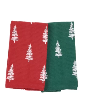 DAS HOME CHRISTMAS ΠΟΤΗΡΟΠΑΝΑ ΣΕΤ 2ΤΜΧ 30X50 0815 GREEN, RED