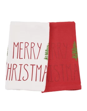 DAS HOME CHRISTMAS ΠΟΤΗΡΟΠΑΝΑ ΣΕΤ 2ΤΜΧ 30X50 0816 RED, WHITE