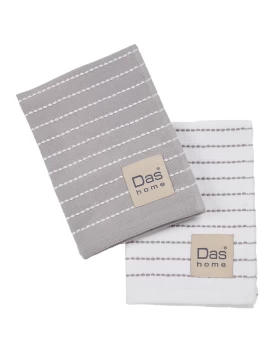 DAS HOME ΣΕΤ ΠΟΤΗΡΟΠΑΝΑ 2ΤΜΧ 30Χ50 0824 GREY, WHITE