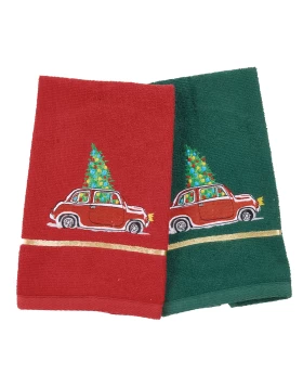 DAS HOME CHRISTMAS ΠΟΤΗΡΟΠΑΝΑ ΣΕΤ 2ΤΜΧ 30X50 0812 GREEN, RED