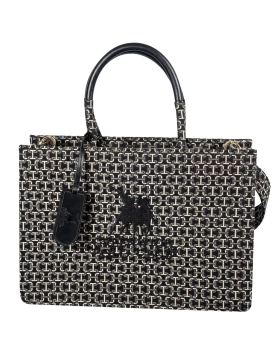 GREENWICH POLO CLUB ΤΣΑΝΤΑ 36.5Χ25Χ12 PREMIUM 7501 BLACK, ECRU