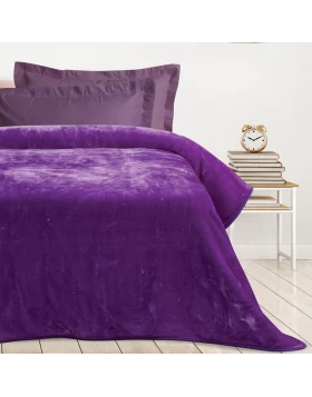 DAS KIDS ΚΟΥΒΕΡΤΑ VELOUR MONH 0296 PURPLE