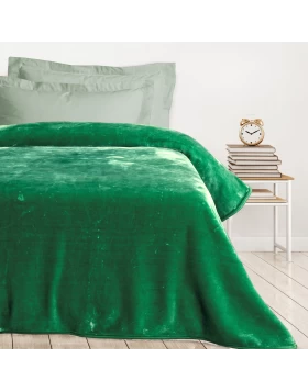 DAS KIDS ΚΟΥΒΕΡΤΑ VELOUR MONH 0293 GREEN