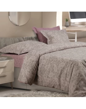 DAS HOME ΣΕΤ ΣΕΝΤΟΝΙΑ ΥΠΕΡΔΙΠΛΑ ΜΕ ΛΑΣΤΙΧΟ CASUAL 5438 GREY, LILAC