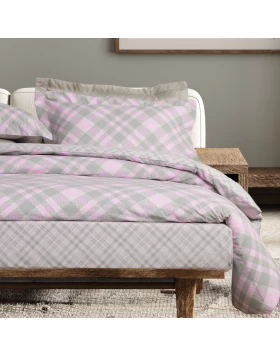 DAS HOME ΣΕΤ ΣΕΝΤΟΝΙΑ ΜΟΝΑ ΜΕ ΛΑΣΤΙΧΟ CASUAL 5436 MINT, PINK