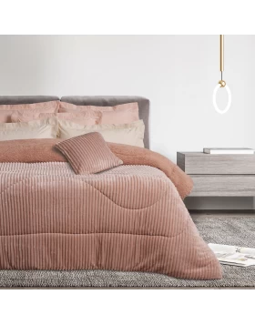 DAS HOME ΚΟΥΒΕΡΤΟΠΑΠΛΩΜΑ SHERPA ΜΟΝΟ 1363 NUDE