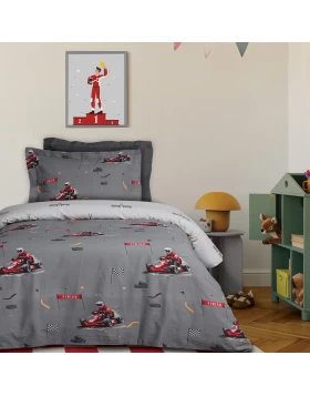 DAS KIDS ΣΕΤ ΠΑΠΛΩΜΑΤΟΘΗΚΗ ΜΟΝΗ 4976 GREY