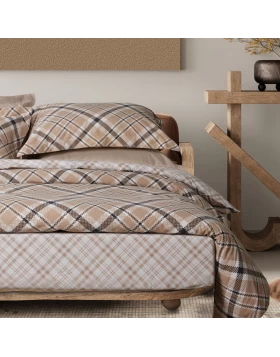 DAS HOME ΣΕΤ ΠΑΠΛΩΜΑΤΟΘΗΚΗ ΜΟΝΗ CASUAL 5435 BEIGE, BLACK