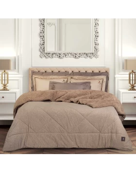 GREENWICH POLO CLUB ΚΟΥΒΕΡΤΟΠΑΠΛΩΜΑ KING SHERPA ESSENTIAL 4437 TAUPE