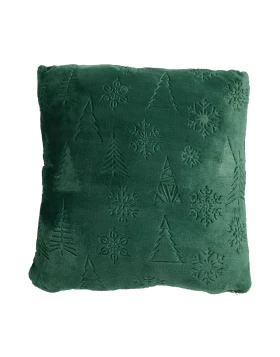 DAS HOME ΜΑΞΙΛΑΡΙ ΦΙΓΟΥΡΑΣ 40X40 CHRISTMAS 1374 GREEN