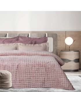 DAS HOME ΚΟΥΒΕΡΤΑ BUBBLE FLEECE 220Χ240 1372 DUSTY LILAC