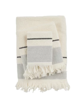 DAS HOME ΣΕΤ ΠΕΤΣΕΤΕΣ 3ΤΕΜΑΧΙΩΝ BEST 0840 IVORY