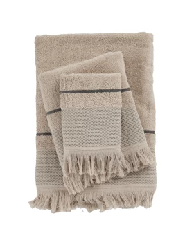 DAS HOME ΣΕΤ ΠΕΤΣΕΤΕΣ 3ΤΕΜΑΧΙΩΝ BEST 0842 TAUPE