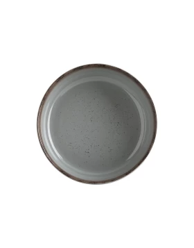 Σαλατιέρα Ionia Stigmes 23εκ. Γκρι με Καφέ Περίγραμμα 1070115