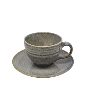 Σετ Φλυτζάνια Espresso Lungo Ankor Stoneware 6 τμχ - Γκρι 160 ml 847792