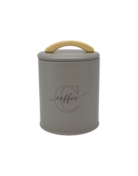 Βάζο Αποθήκευσης Ankor Coffee Μεταλλικό Taupe 11x15 εκ. 846771