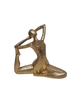 Διακοσμητική Φιγούρα Yoga ANKOR σε Χρυσό Χρώμα 17.5cm 844340