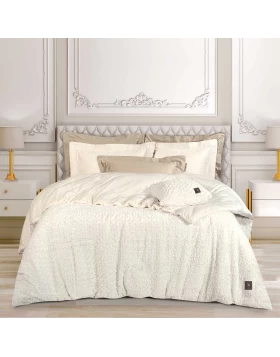 GREENWICH POLO CLUB ΚΟΥΒΕΡΤΟΠΑΠΛΩΜΑ RABBIT FAUX FUR KING ESSENTIAL 3959 WHITE