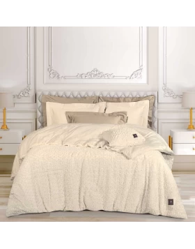 GREENWICH POLO CLUB ΚΟΥΒΕΡΤΟΠΑΠΛΩΜΑ RABBIT FAUX FUR KING ESSENTIAL 3960 ECRU