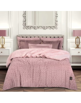 GREENWICH POLO CLUB ΚΟΥΒΕΡΤΟΠΑΠΛΩΜΑ RABBIT FAUX FUR KING ESSENTIAL 3961 NUDE