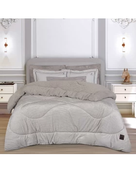 GREENWICH POLO CLUB ΚΟΥΒΕΡΤΟΠΑΠΛΩΜΑ ΥΠΕΡΔΙΠΛΟ ESSENTIAL 3955 ICE GREY