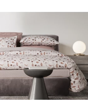 DAS HOME ΣΕΤ ΣΕΝΤΟΝΙΑ ΥΠΕΡΔΙΠΛΑ HAPPY FLANNEL 9681 BEIGE, BROWN