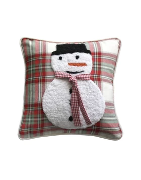 DAS HOME CHRISTMAS ΜΑΞΙΛΑΡΙ ΦΙΓΟΥΡΑΣ 40X40 0847 RED, WHITE