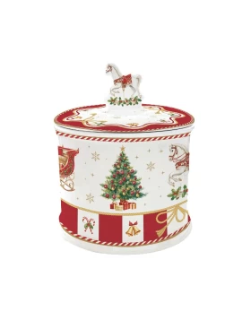 Easy Life Christmas Tale Βάζο για Μπισκότα Πορσελάνης 14x16.5cm